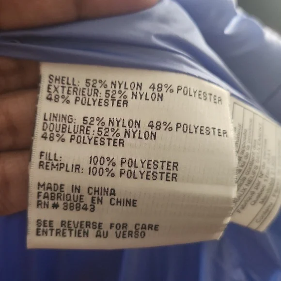 NWT Blue 💙 iridescent Via Spiga waterproof packable puffer jacket size Small - Picture 5 of 9